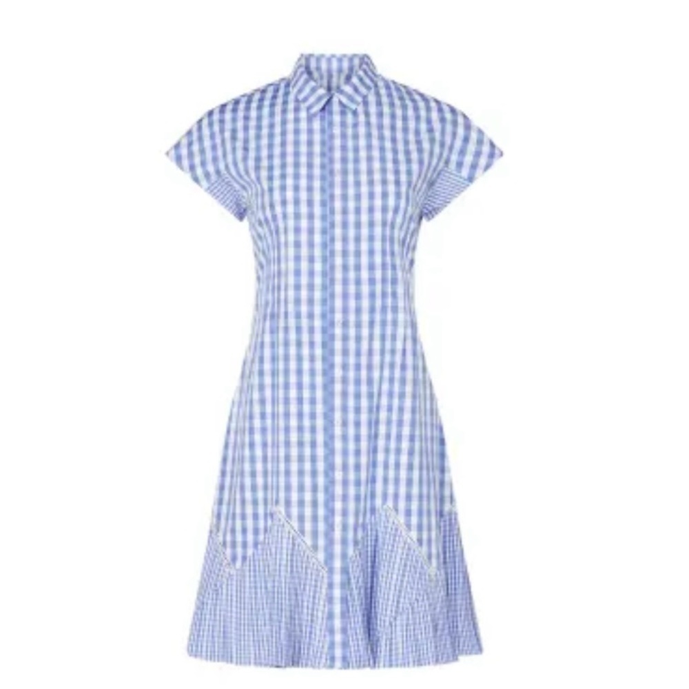 Thakoon Collective Blue Gingham Dress - Picture 3 of 16